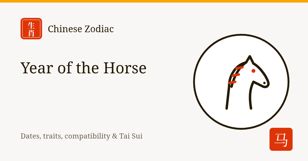 Year of the Horse: Horse Zodiac Years, Dates, Traits and Compatibility